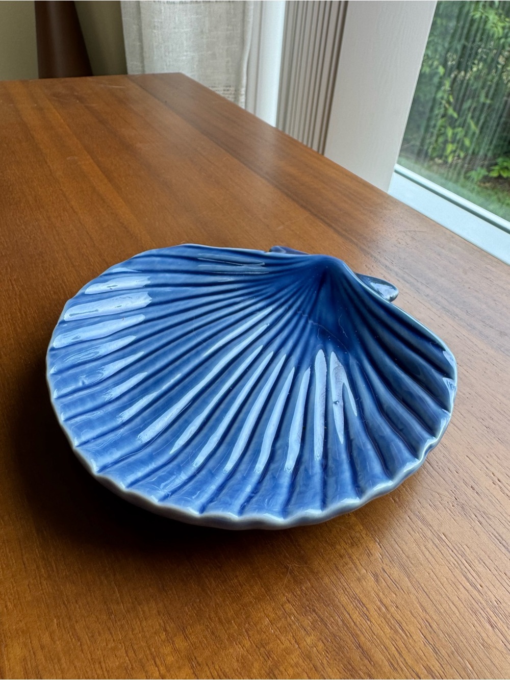 Blue Ceramic Shell Dish - Picture 6 of 10